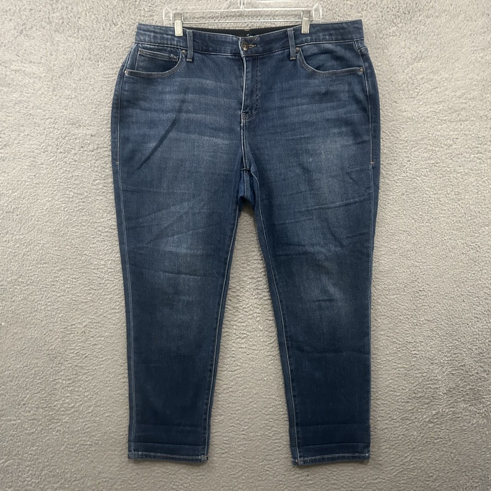Lularoe Jeans Womens 36 Blue Denim Magic Waist Skinny Stretch Medium Wash Ladies